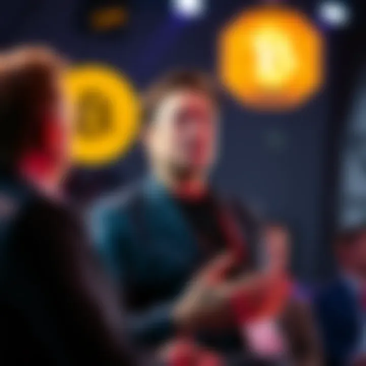 Elon Musk discusses AI and Bitcoin Elon Musk speaking at a conference about the impact of AI on cryptocurrency and money