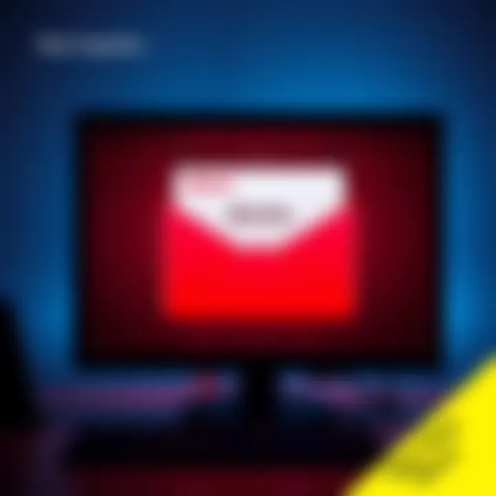 A computer screen showing an email interface with a suspicious email labeled from Stretto's new address