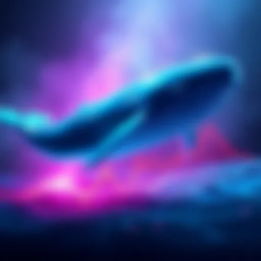 A visual representation of whale addresses selling Ethereum, with a declining price chart below $2,400, symbolizing market worries and shifts in sentiment.