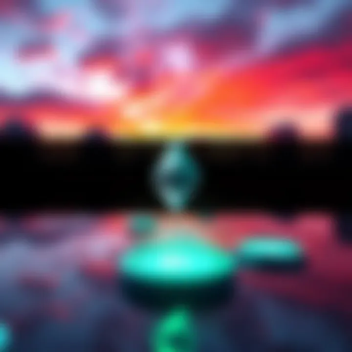 A graphic showing trends for Ethereum Classic with buy, sell, and hold icons