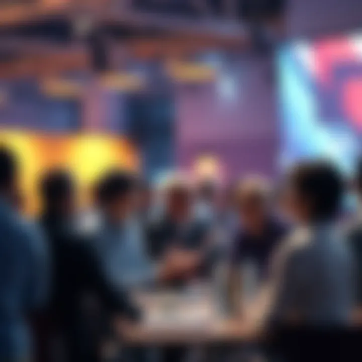 People engaging in a discussion about Ethereum news and trends at a community forum