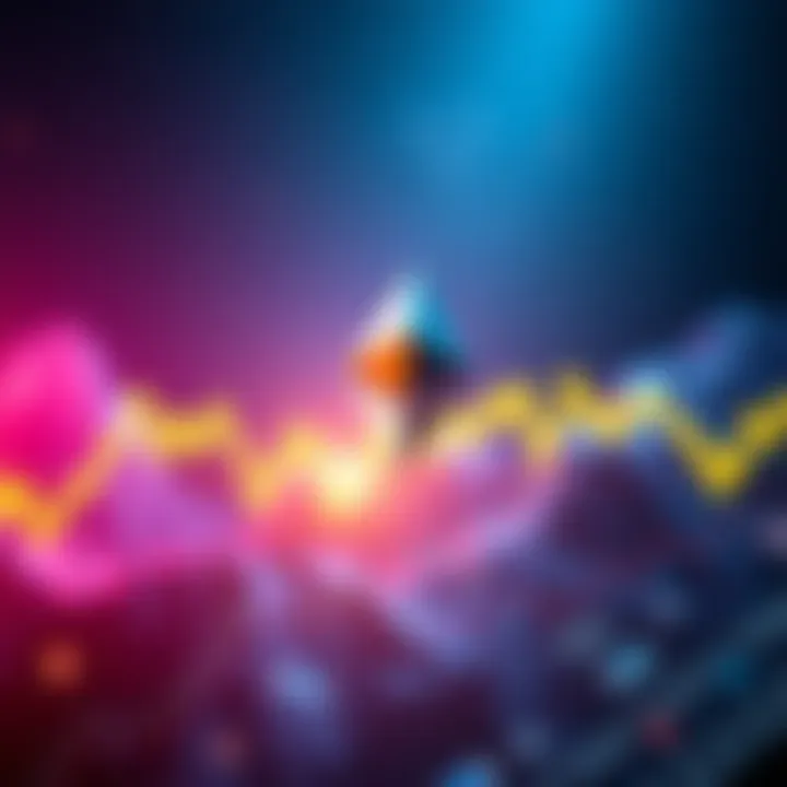 Graph showing Ethereum's price falling below $2.8K with a downward trend