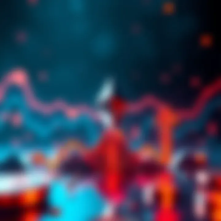 Ethereum price rise concept A graphic showing the rise of Ethereum's price with upward arrows and crypto symbols