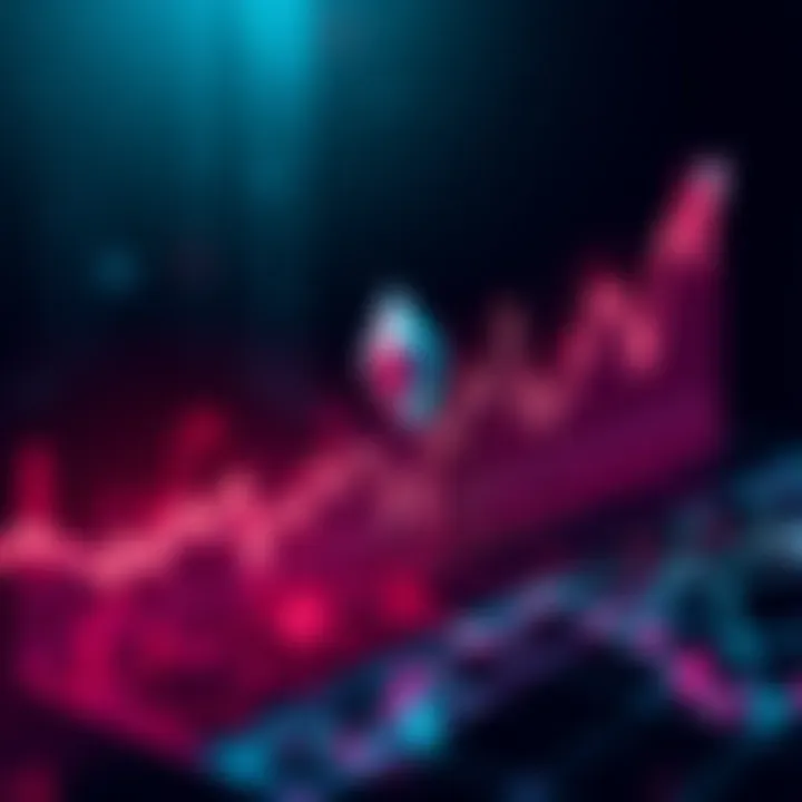 Graph showing Ethereum's price increase over time with an upward trend