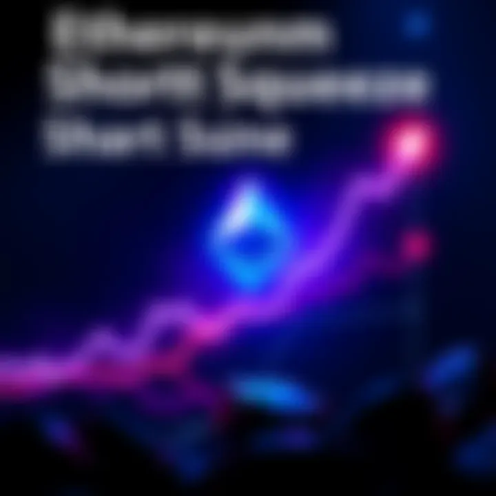 Graph showing the projected surge in Ethereum price with upward trend indicators