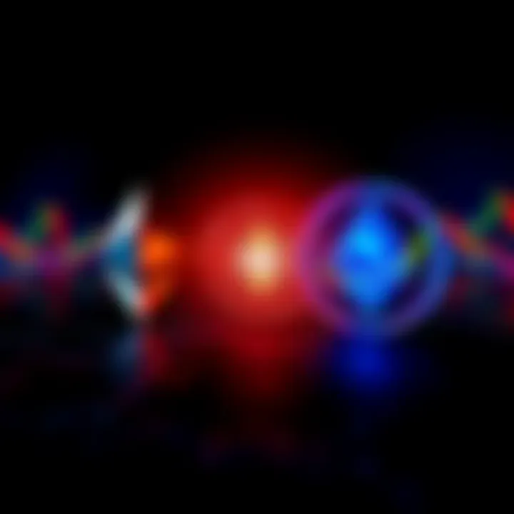 Arthur Hayes predicts Ethereum will outperform Solana in the bull market, with a visual comparison of both cryptocurrencies' logos and market graphs.