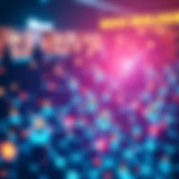 A visual representation of the Ethereum network with block builders and proposers connecting, showcasing the concept of decentralized block building in Glamsterdam.