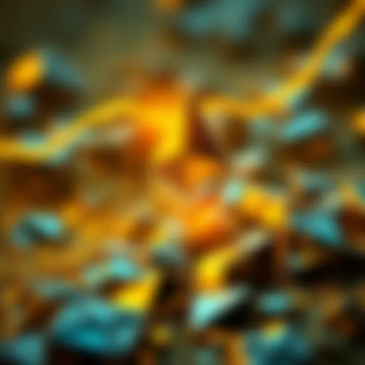 Concept image showing Ethereum symbol shining like gold, representing its value and potential in finance.