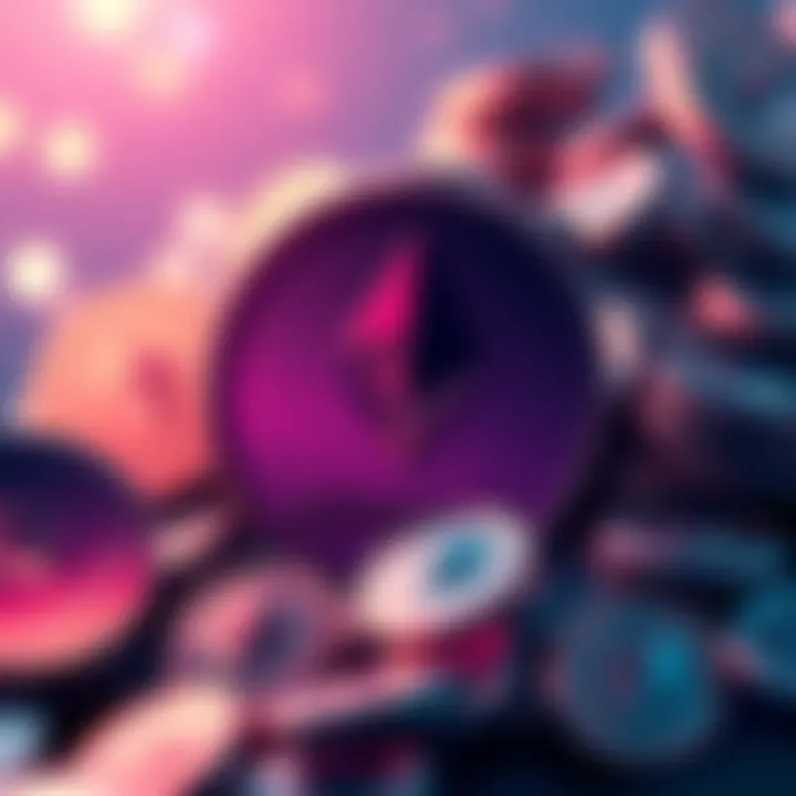 Illustration of Ethereum coins being sold, highlighting the Ethereum Foundation's recent decision to sell despite staking large amounts.