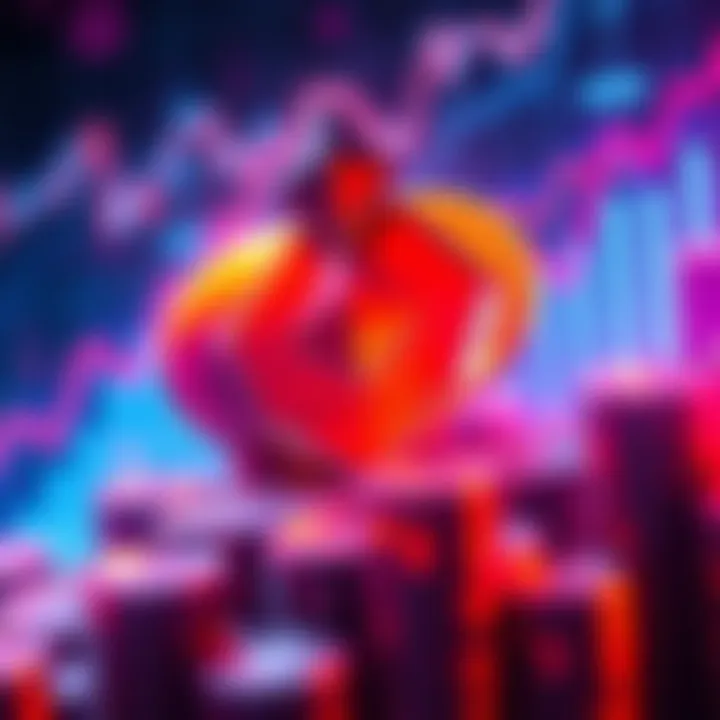 A digital illustration showing Ethereum coins surrounded by upward trending graphs and charts, symbolizing investment strategies and market trends for holders in 2025.