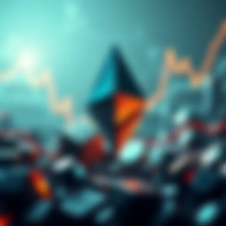 A graphic showing Ethereum leading in onchain lending and borrowing, with a visual representation of growth over competitors.