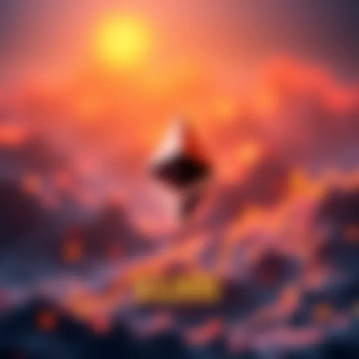 A graphic showing the Ethereum logo and price of $3,000 with upward trend arrows