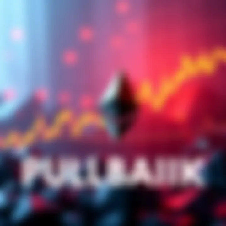 Graph showing Ethereum price dip with institutional buying trend highlighted