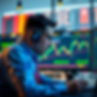 A shocked trader looking at financial charts with a large loss displayed on the screen, representing the $50 million loss in a DeFi swap.