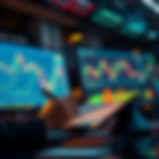 A trader analyzing Ethereum charts and taking notes on profit targets