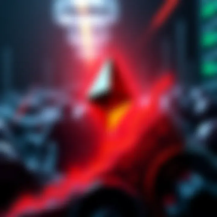 Ethereum logo with upward trend graph symbolizing potential price increase to $15.8K due to Trustware