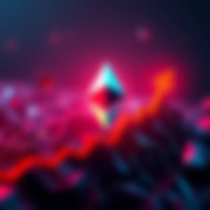 Graphic showing Ethereum logo alongside a rising graph indicating total value locked at $83 billion