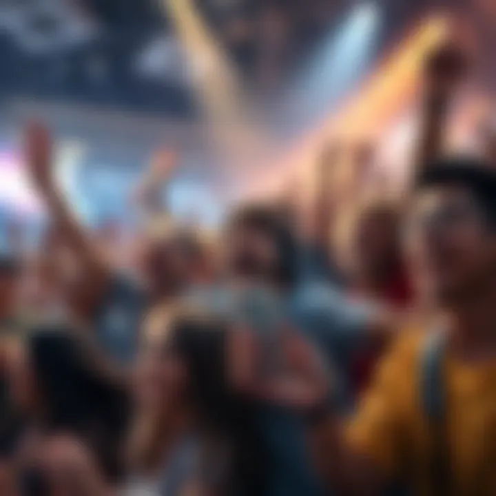 A diverse group of enthusiastic people cheering together, ready for new adventures and experiences.