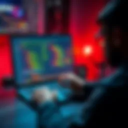 A person comparing the coding performance of Fable 5.1 and Astra 6 on a laptop screen
