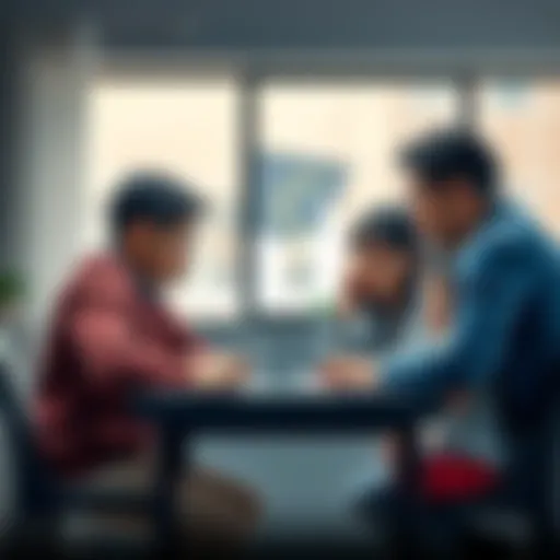 A family gathered around a table discussing their silver investment regrets and future plans, looking concerned and contemplative.