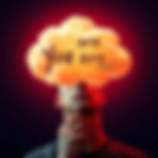 A person thinking with the prompt 'You are ___' written on a cloud above their head