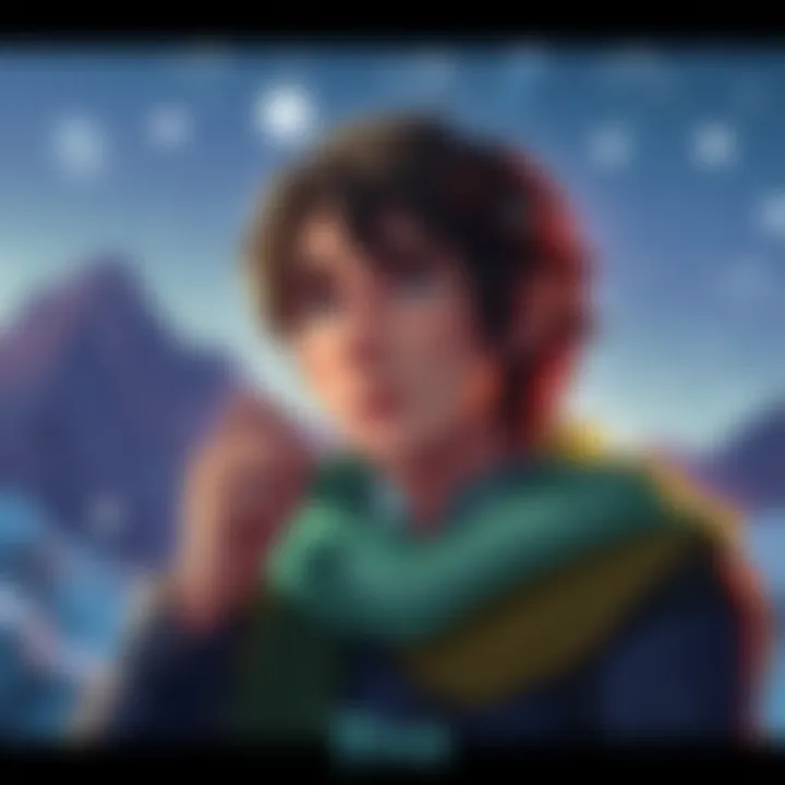 A character named Finn contemplating possible last names with a thoughtful expression