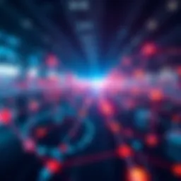 Illustration of a digital network symbolizing flexibility and innovation in infrastructure with Web3 and Hedera elements.