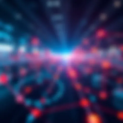 Illustration of a digital network symbolizing flexibility and innovation in infrastructure with Web3 and Hedera elements.