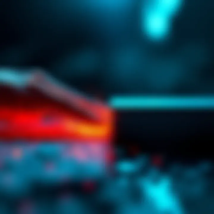 Illustration showing two different surfaces touching each other, demonstrating friction and heat generation