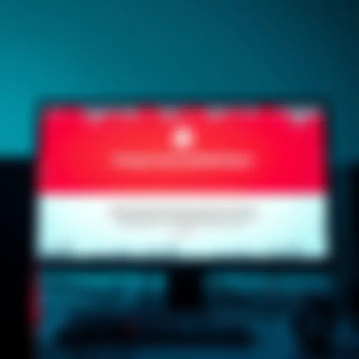 A computer screen displaying a notification of a frozen account, indicating no access for over a month with requests for help being ignored.