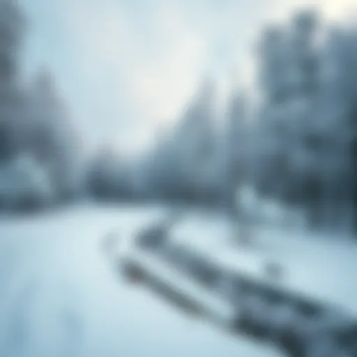 Snow-covered trees in a tranquil German forest during winter