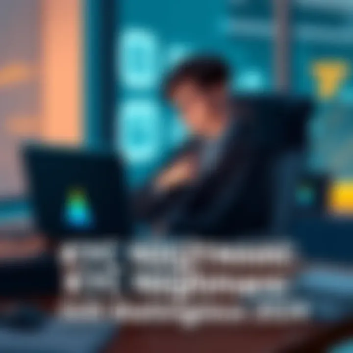 A person sitting at a desk looking stressed while checking their laptop, representing the struggle with KYC checks.