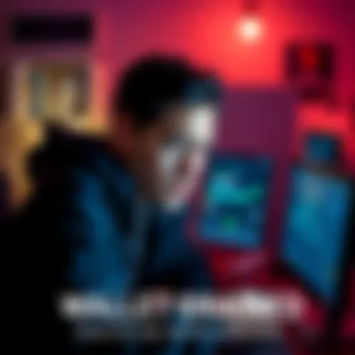 A person looking at a computer screen with a worried expression, showing a crypto wallet app with a low balance