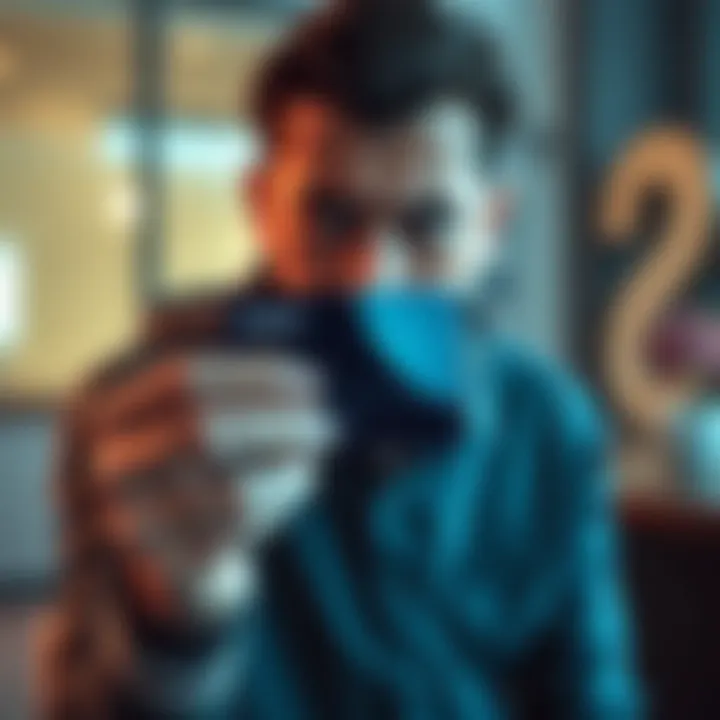 Person looking concerned while holding a Curve card, showing frustration over account access issues