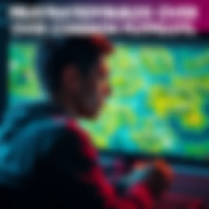 A gamer showing frustration while staring at a screen filled with common plots in a game