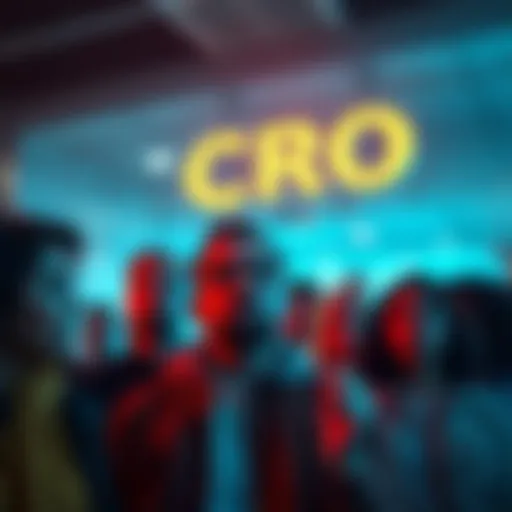 Group of people expressing disappointment over the low value of CRO token at 8 cents
