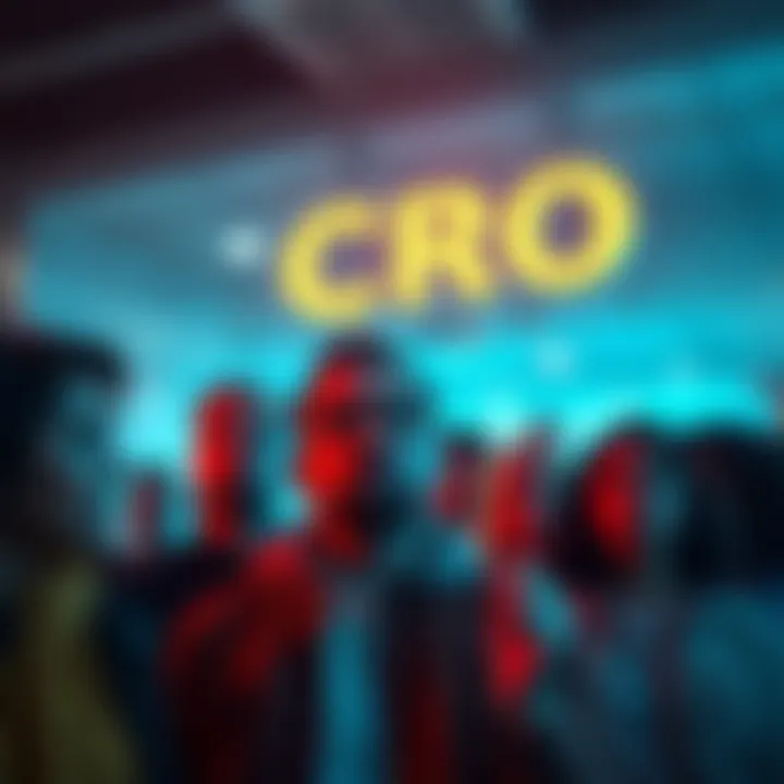Group of people expressing disappointment over the low value of CRO token at 8 cents