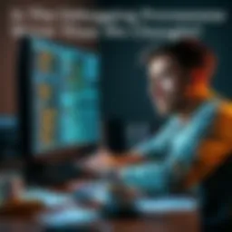 A person looking stressed while analyzing code on a computer screen, surrounded by notes and coffee, symbolizing the challenges of debugging with Claude.