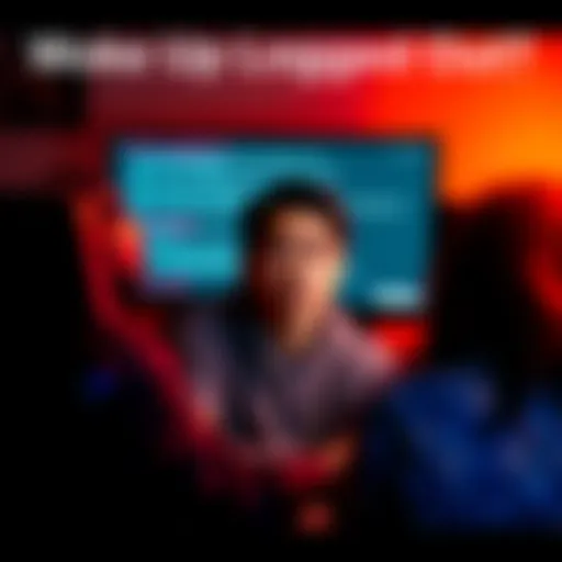 A person sitting in front of a computer, looking frustrated while trying to log into an app, with visible error messages on the screen