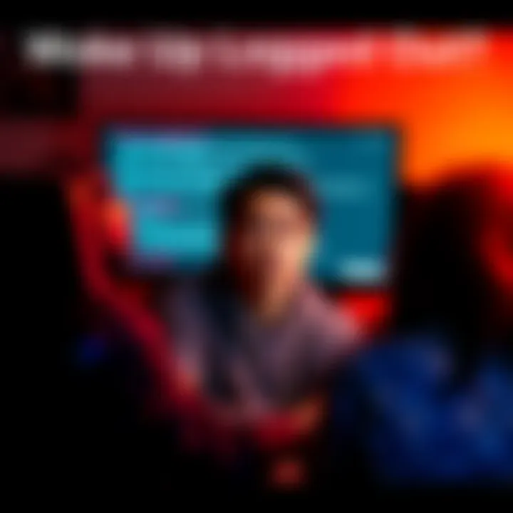 A person sitting in front of a computer, looking frustrated while trying to log into an app, with visible error messages on the screen