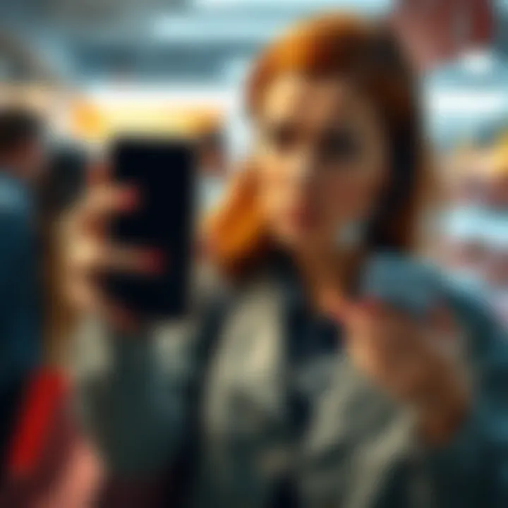 A frustrated shopper showing a phone with a blank tracking page and looking disappointed, symbolizing issues with order tracking and customer support.