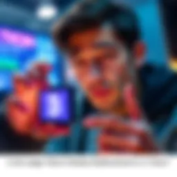 A person looking disappointed while holding a Ledger Nano X wallet that is not powering on.