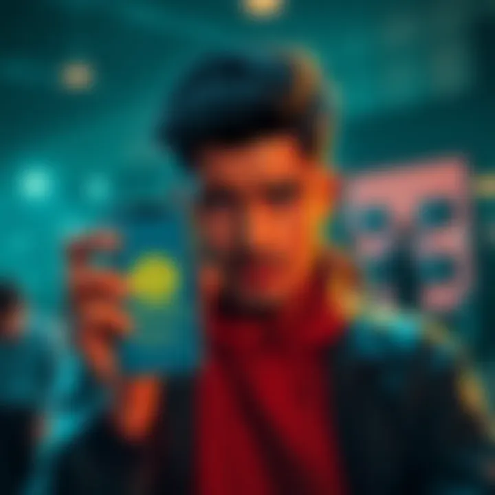 A person looking frustrated while holding a smartphone showing the Sweat Coin app logo