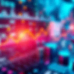Future Finance Concepts A digital representation of emerging financial trends with graphs and currency symbols