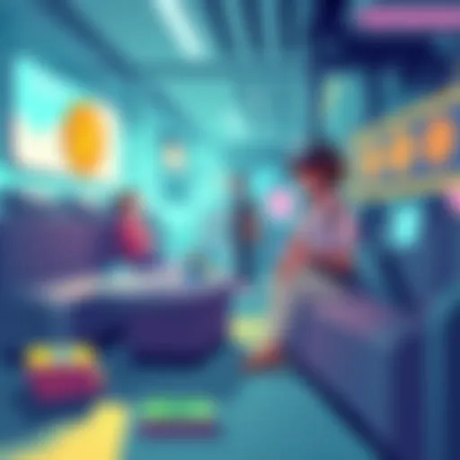 Illustration showing digital transactions and wallets representing crypto payments in everyday life.