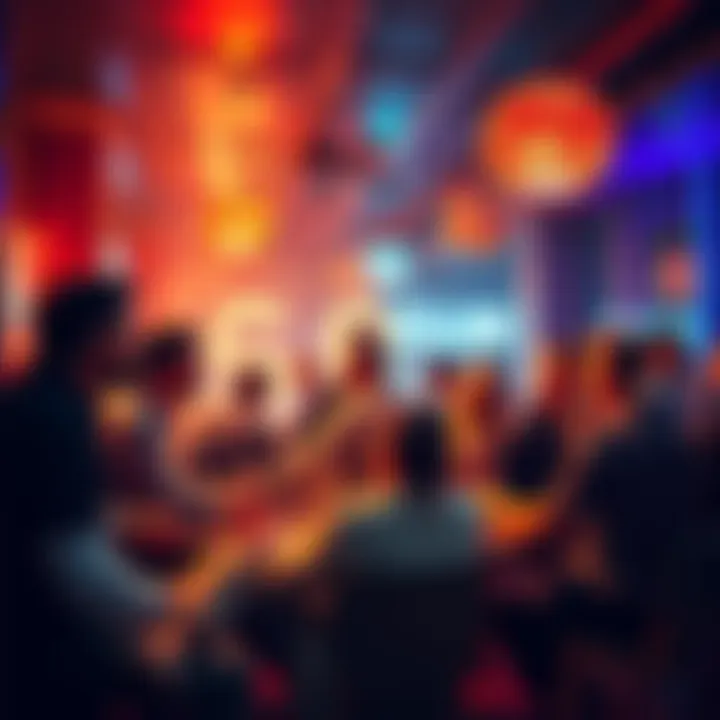 Gathering of the 600 Club A diverse group of influencers engaging in conversation at a trendy location, showcasing the vibrancy of modern culture.