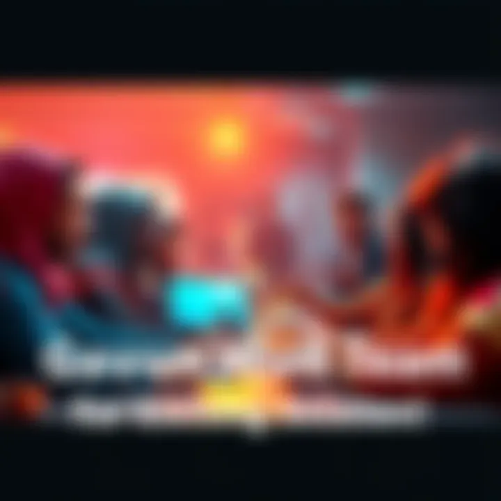 Gavun Wud Team Interaction People engaging with the Gavun Wud team during a session, discussing updates and features.