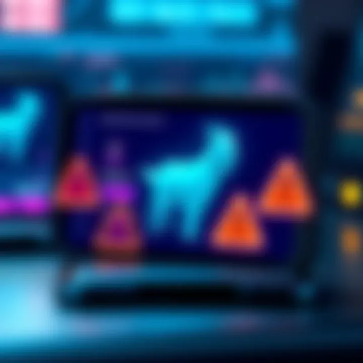 A digital wallet screen showing a new GOAT asset with warning signs around it, indicating possible risk of scams.