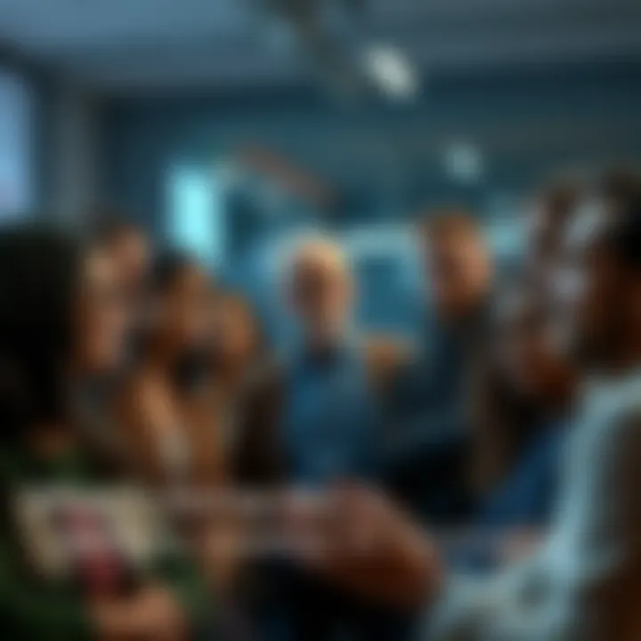 A diverse group of people engaged in a discussion, looking thoughtful and curious about various topics, seeking answers to their questions.