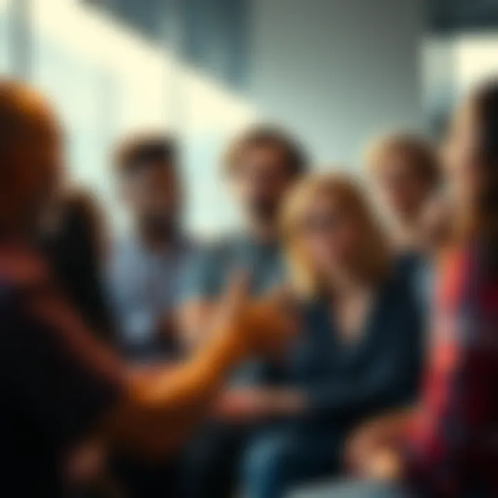 A group of diverse people engaged in a lively discussion, some expressing disagreement, highlighting the importance of critical thinking in dialogue.